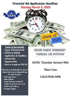 Financial Aid Workshop Flyer